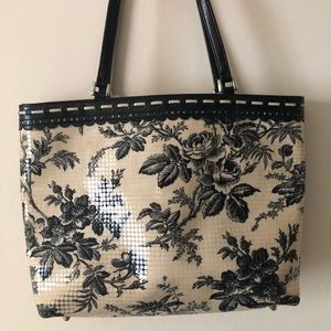 Isabella Fiore Sequence Black & Cream Handbag